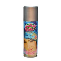 Hårspray silver 125 ml – färga håret till fest, maskerad och utklädnad!