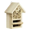 Insektshus insektshotell 13×8×18 cm av ljust obehandlat FSC®-märkt trä