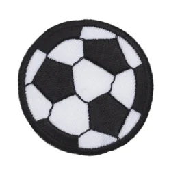 Iron-on tygmärke fotboll, Ø 50 mm