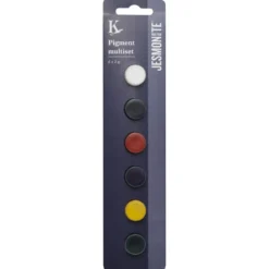 Jesmonite Pigment Set Classic 6×2 g – färga Jesmonite under gjutningsprocessen