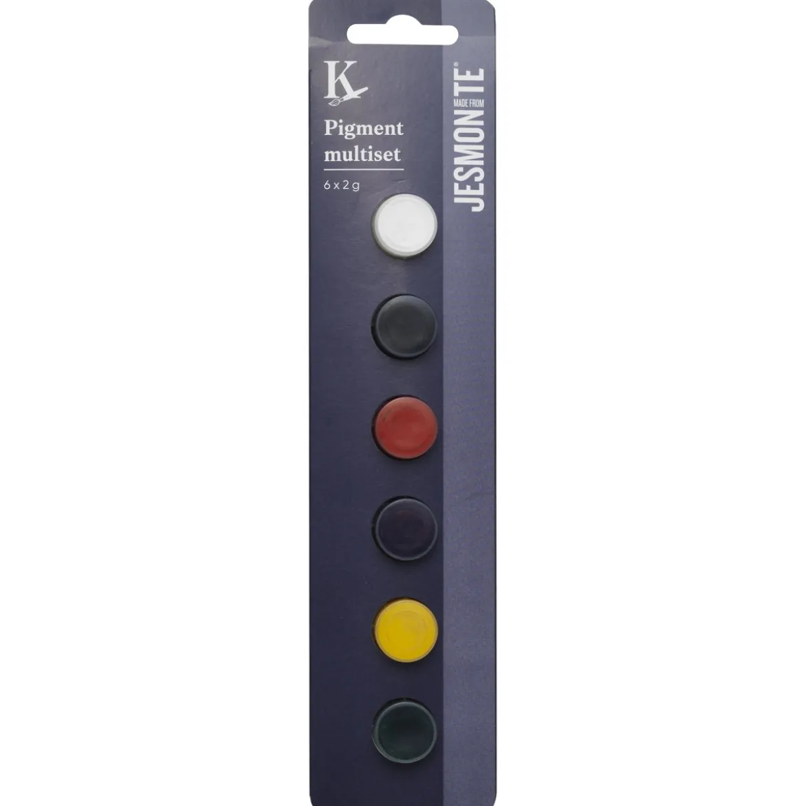 Jesmonite Pigment Set Classic 6×2 g – färga Jesmonite under gjutningsprocessen