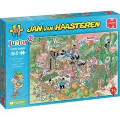 JvH Junior Pussel School Garden – 360 bitars barnpussel av Jan van Haasteren, 33,5×48,5 cm