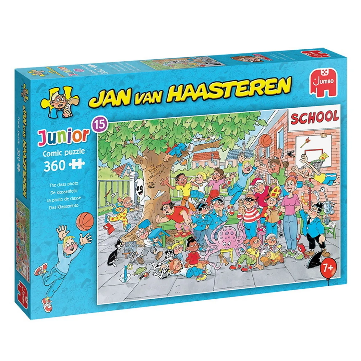 JvH Junior Pussel The Class Photo – 360 bitars barnpussel av Jan van Haasteren, 49×35 cm