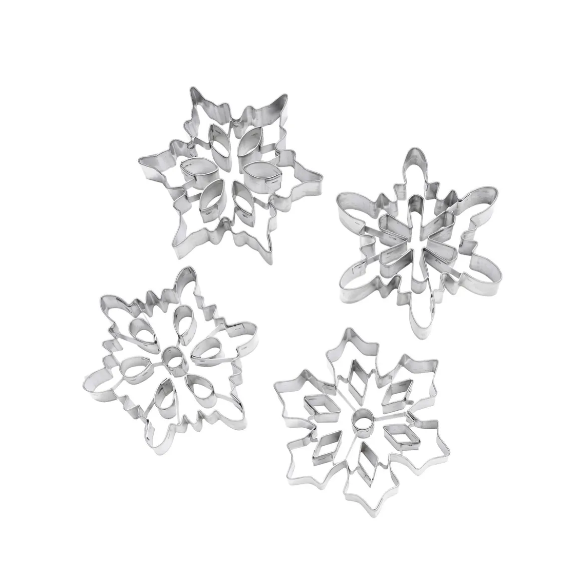 Kakstansar snöflingor 4-pack