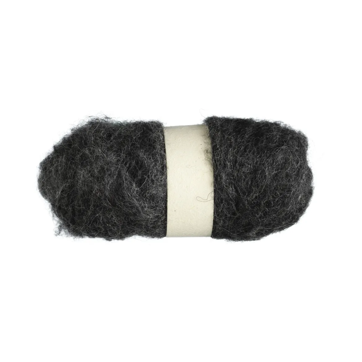 Kardad ull 50 g antracitmelerad