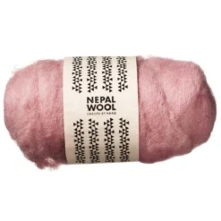 Kardad ull 50 g gammelrosa