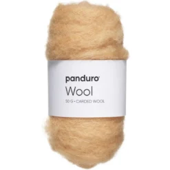Kardad ull 50 g ljus aprikos
