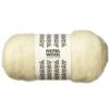 Kardad ull 50 g naturvit