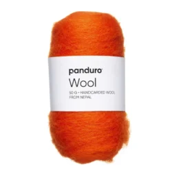 Kardad ull 50 g orange