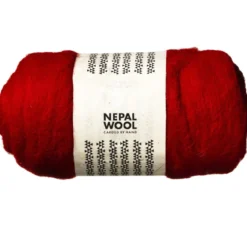 Kardad ull 150 g röd