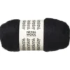Kardad ull 50 g svart