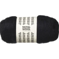 Kardad ull 50 g svart