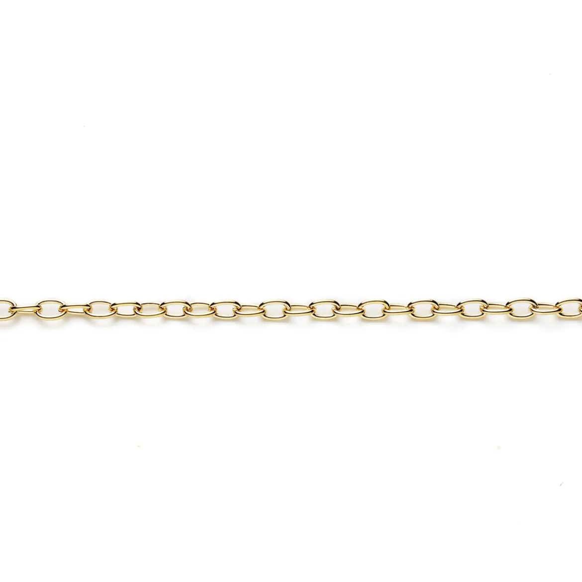 Kedja 5 mm 1 m guldfärg