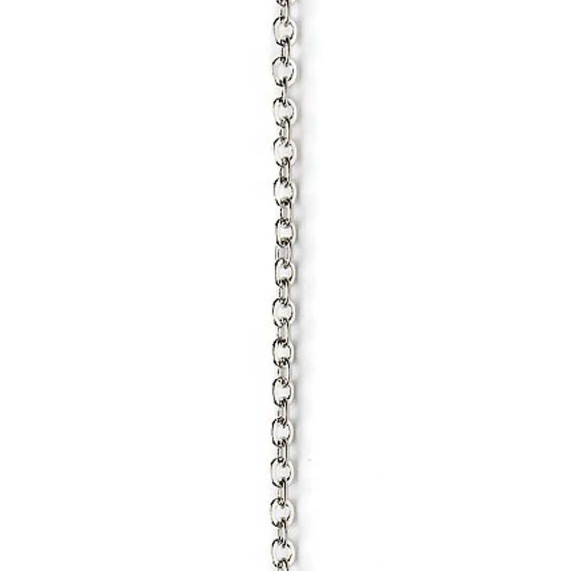 Kedja 2,5 mm 1 m silverfärg