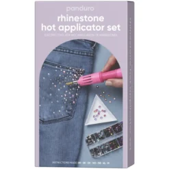 Kit applikator / verktyg för att smälta fast rhinestones & strass + 3120 pärlor