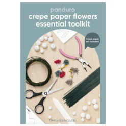 Kit med allt du behöver för att göra pappersblommor