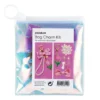 Kit med allt för att skapa ett coolt väskhänge / nyckelknippa – rosa blomma