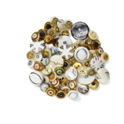 Knappmix guld&silver storpack