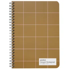 Kollegieblock rutat A5 (148x210 mm), spiralbundet, 70 ark, 70 g/m²