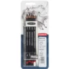 Konstnärspennor Charcoal 6 st
