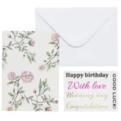 Kortkit A5 (105×148 mm) med kuvert & stickers – Rainbow