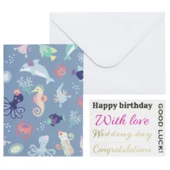 Kortkit A5 (105×148 mm) med kuvert & stickers – Citron