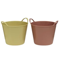 Käpphäst hinkar 2 st. Håll ordning i stallet! H. 11,5 cm, Ø12,5 cm