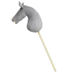 Käpphäst Welsh pony – odekorerad häst med träpinne, längd 85 cm
