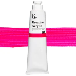 Kreatima Acrylic akrylfärg 120 ml – Fluorescent Magenta