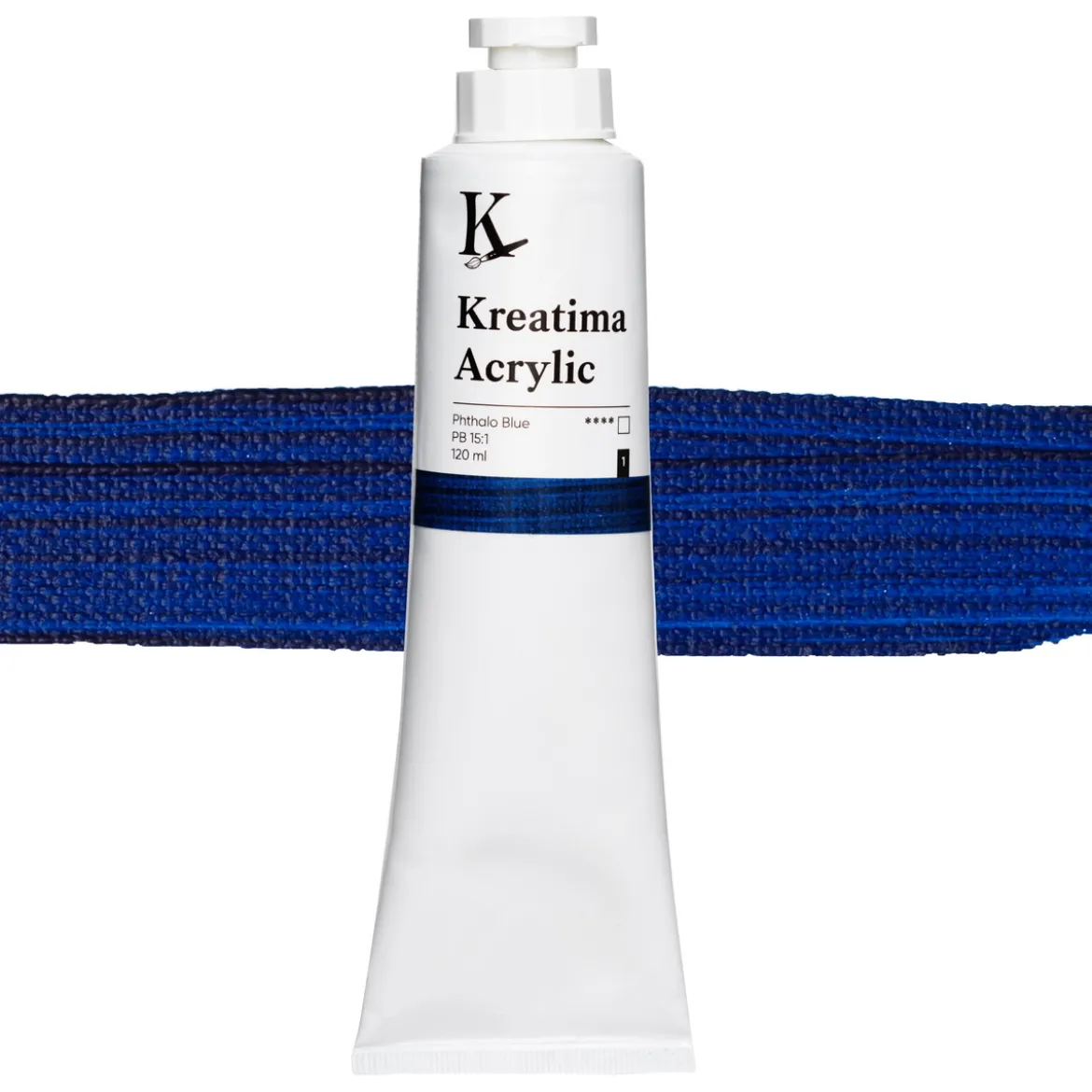 Kreatima Acrylic akrylfärg 120 ml – Phthalo Blue PB 15:1