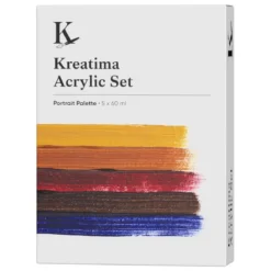 Kreatima Acrylic akrylfärg, Portrait Set 5×60 ml – porträttfärger