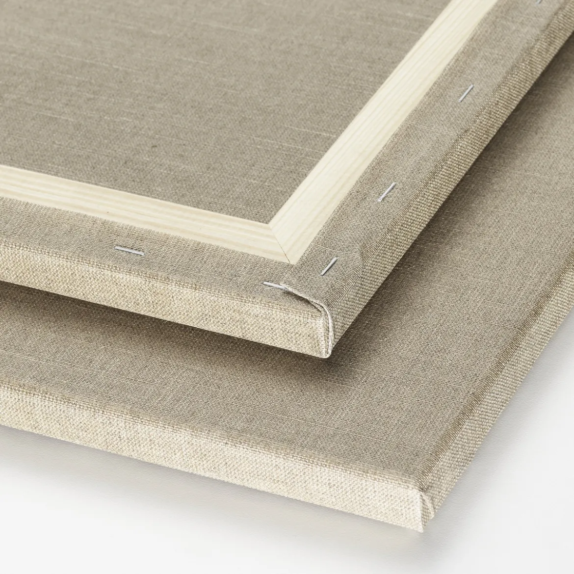 Kreatima Artists' Natural linnecanvas, målarduk av linne, 30×30 cm, djup 2 cm, 460 g/m²