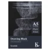 Kreatima Drawing Black ritblock A5 (148x210 mm), 30 svarta ark, 170 g/m²