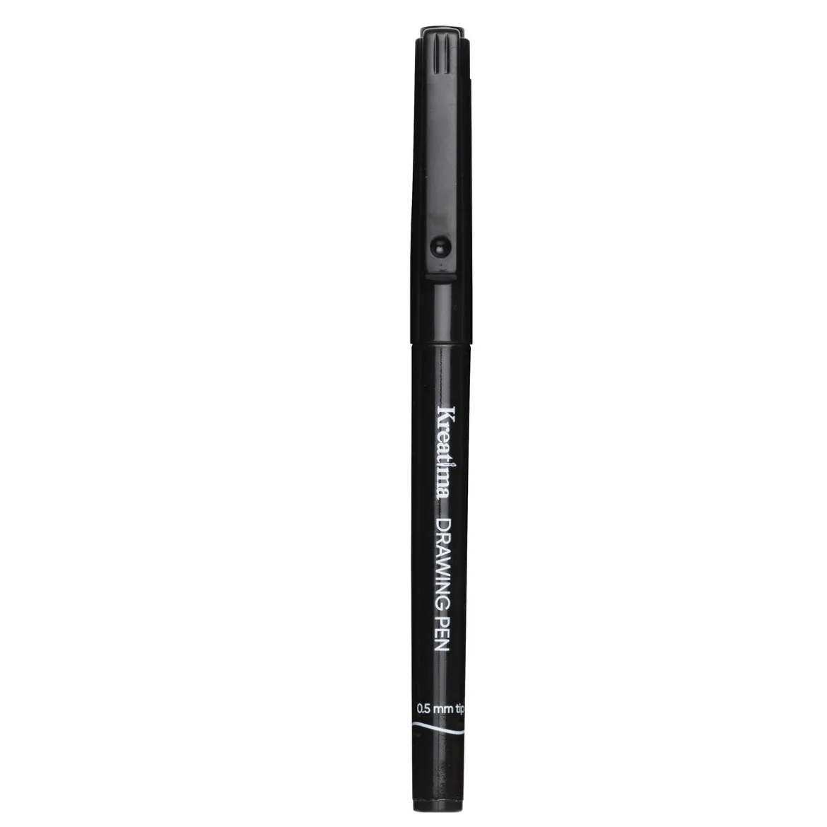 Kreatima Drawing Pen, fineliner med svart bläck 0,5 mm spets