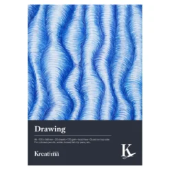Kreatima Drawing ritblock A6 (105×148 mm), 20 ark, 170 g/m²