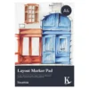 Kreatima Layout Marker Pad A4 (210×297 mm), 50 ark, 75 g/m² – skissa med markers & tuschpennor