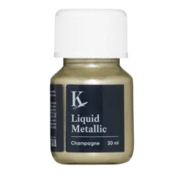 Kreatima Liquid Metallic 30 ml, vattenbaserad metallicfärg – Champagne