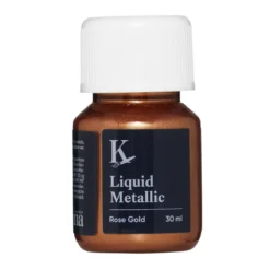 Kreatima Liquid Metallic 30 ml, vattenbaserad metallicfärg – Rose gold