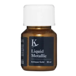 Kreatima Liquid Metallic 30 ml, vattenbaserad metallicfärg – Antique gold