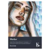 Kreatima Marker ritblock för markers & tuschpennor, A4 (210×297 mm), 20 ark, 250 g/m²