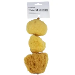 Kreatima natursvamp målarsvamp för akvareller och målning, 3-pack stora