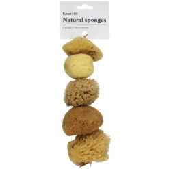 Kreatima natursvamp målarsvamp för akvareller och målning, 5-pack