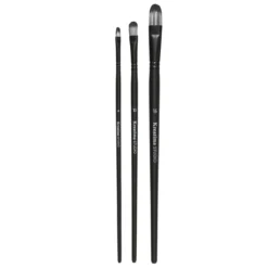 Kreatima pensel Studio Filbert 3-pack, #4, 10, 16 – syntetpenslar med kattunga / filbert