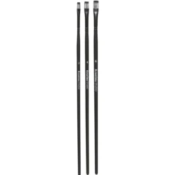 Kreatima pensel Studio Flat 3-pack, #2, 4, 6 – syntetpenslar, flat borst