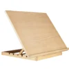 Kreatima ritbord och bordsstaffli av trä, 60×45 cm – fällbart i 4 vinklar samt liggande