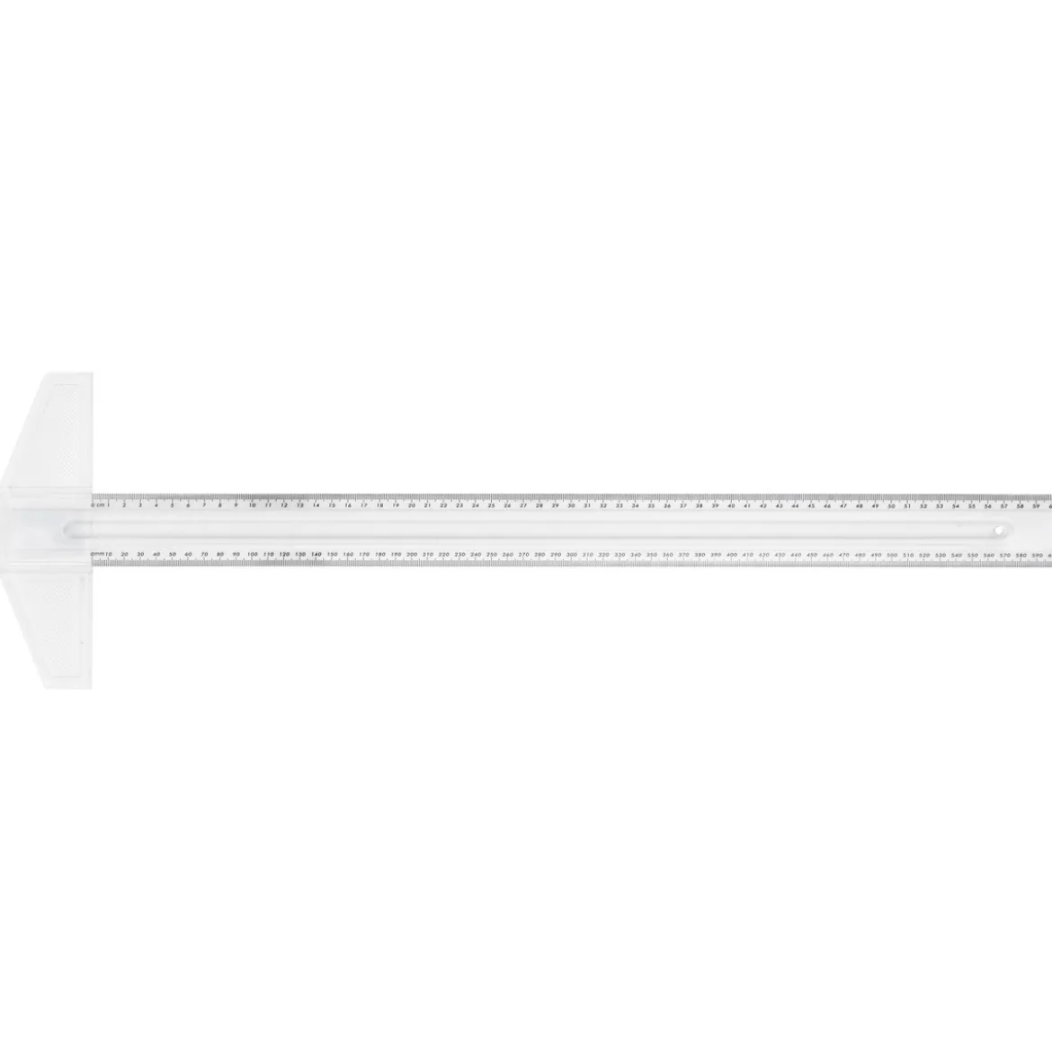 Kreatima T-linjal, plast, längd 60 cm