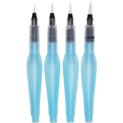 Kreatima Water Brushes, 4 olika vattenpenslar – small, medium, large och flat