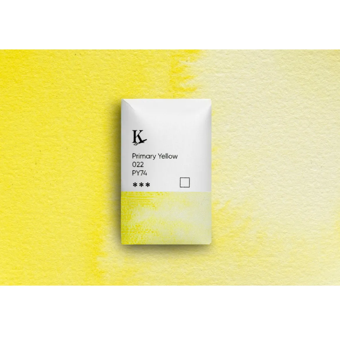 Kreatima Watercolour akvarellfärg 1/1 – Primary Yellow 022 PY74