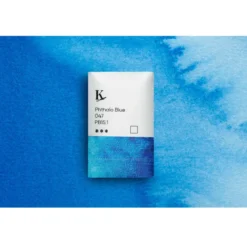 Kreatima Watercolour akvarellfärg 1/1 – Phthalo Blue 047 PB15:1