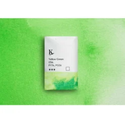 Kreatima Watercolour akvarellfärg 1/1 – Yellow Green 054 PY74, PG36